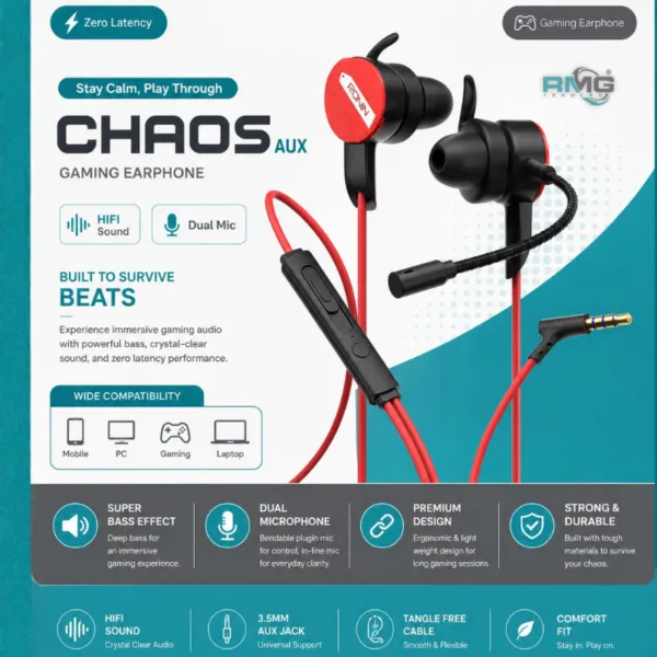 Ronnin R-007 3.5mm AUX gaming earphones