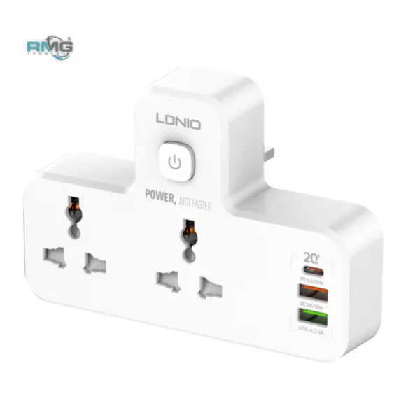 LDNIO SC2311 power extension with USB-C and USB-A ports
