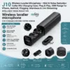J10 wireless lavalier microphone with charging case