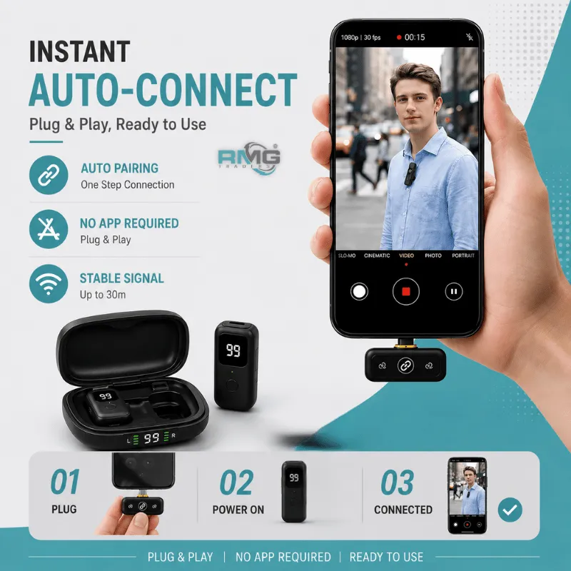 J23 AI ENC noise cancelling wireless microphone