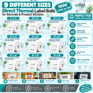 Direct thermal barcode and product stickers