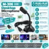 M-306 USB desktop microphone with noise cancellation