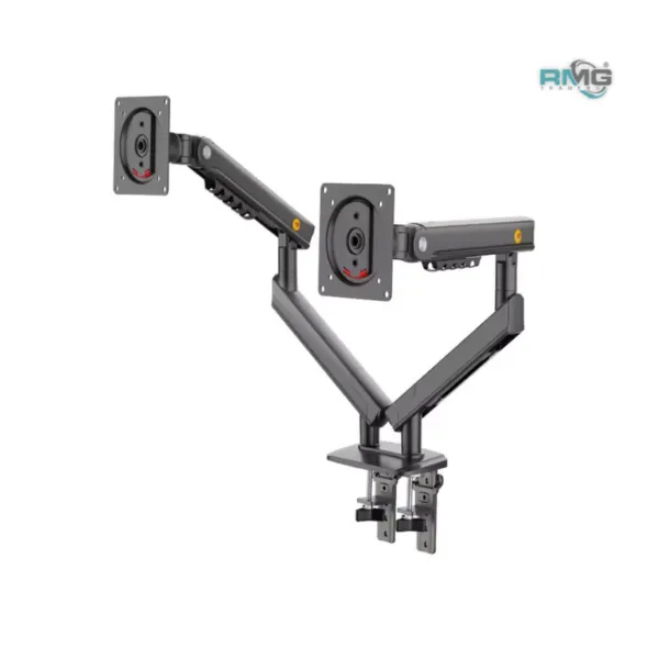NB A5C ergonomic dual monitor arm for 17-32 inch screens
