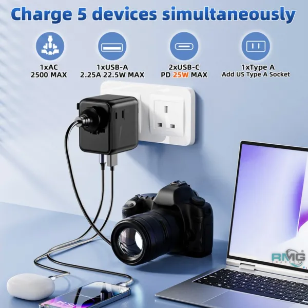 SpeedX SP-TCW02 fast charging travel adapter