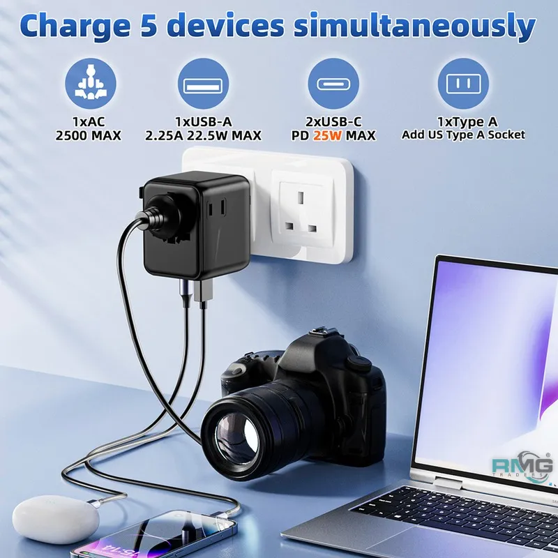 SpeedX SP-TCW02 fast charging travel adapter
