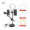 Mobile ring light setup for TikTok, YouTube and live streaming