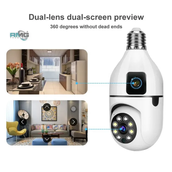 Speed-X WiFi bulb camera with night vision