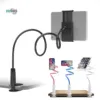 Lazy tablet holder with flexible gooseneck arm