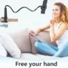 Flexible tablet stand for bed desk and table