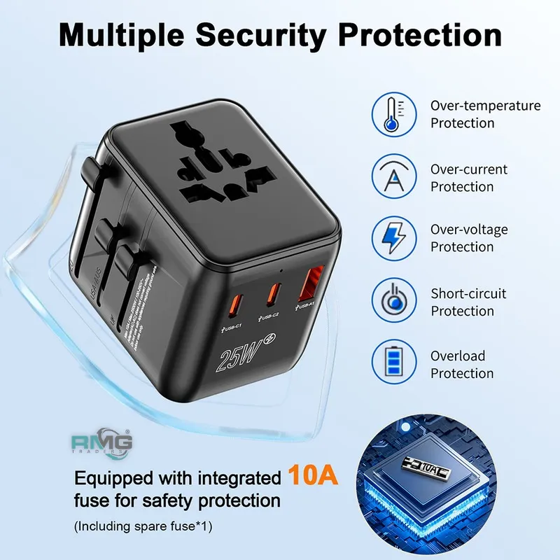 SpeedX SP-TCW02 25W PD Travel Adapter