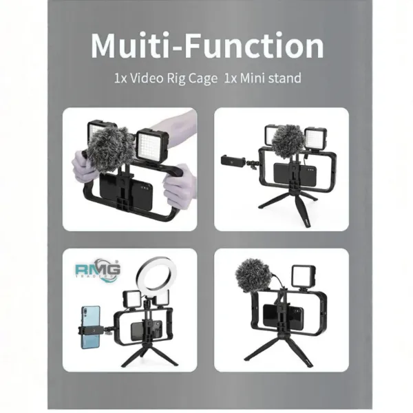 Mobile filmmaking rig for smartphone video recording