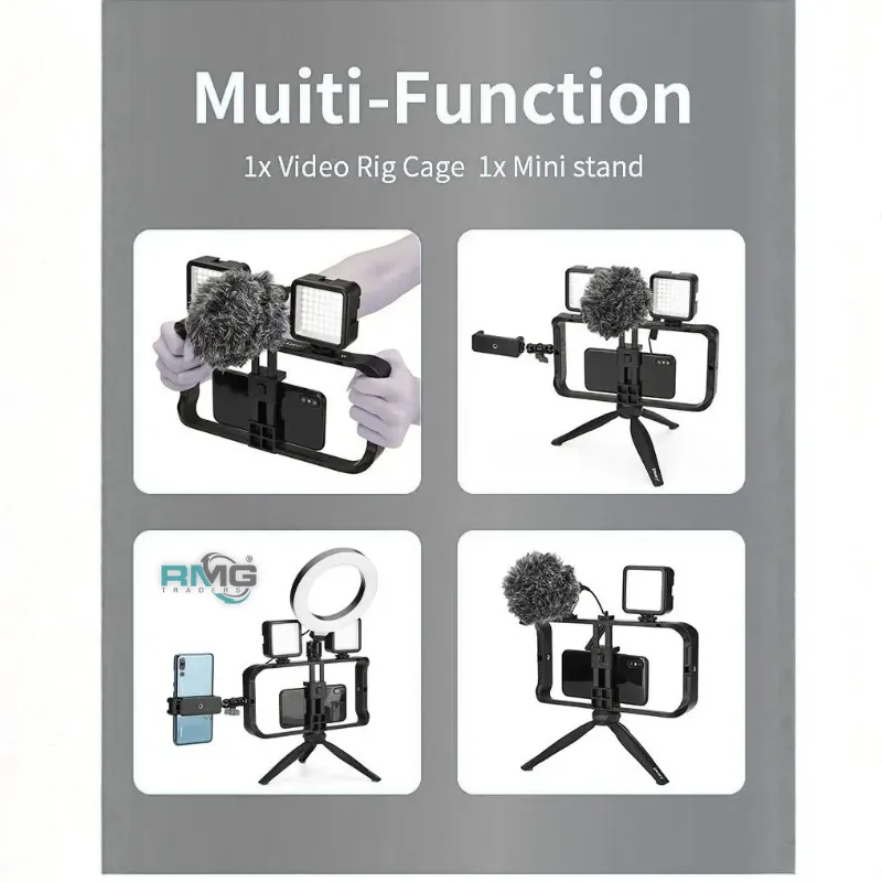 Mobile filmmaking rig for smartphone video recording
