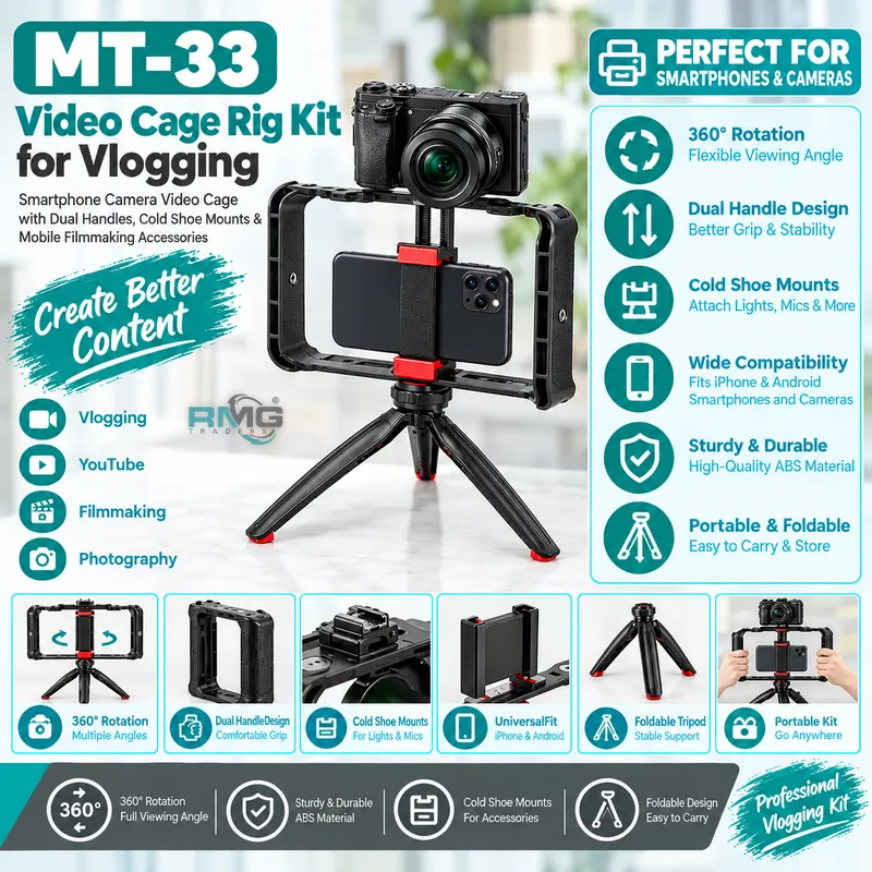 Jmary MT-33 Video Cage Rig Kit for vlogging
