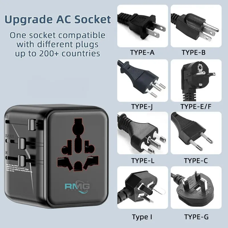 25W PD travel charger with USB-C and USB-A ports