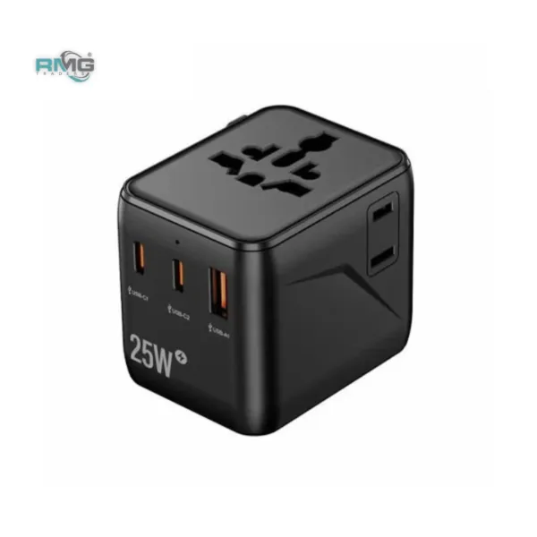 SpeedX travel adapter with 2 AC outlets
